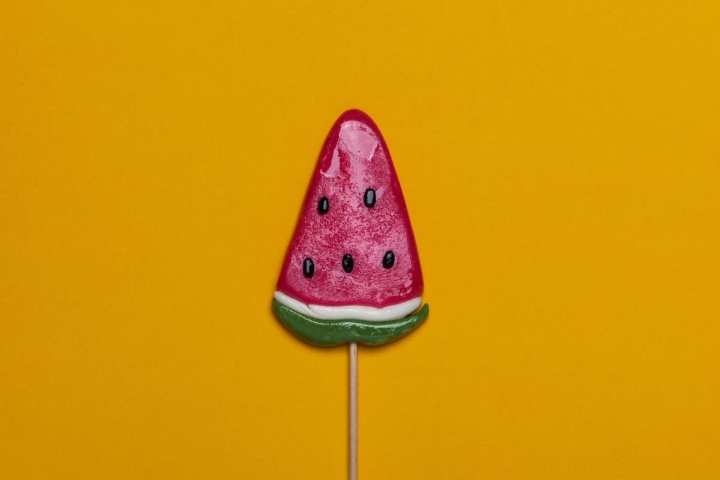 Canva - Watermelon Candy With Stick